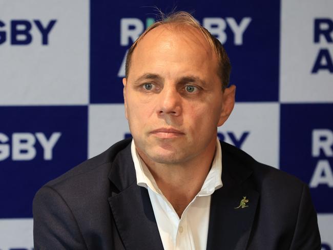 Rugby Australia CEO Phil Waugh won’t place blame. Picture: Mark Evans/Getty Images