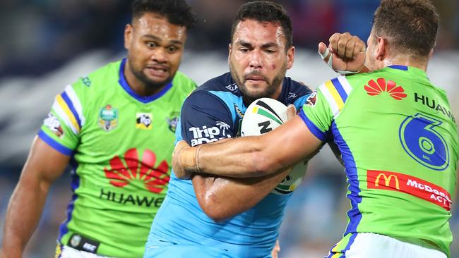 Ryan James led the fightback against the Raiders.