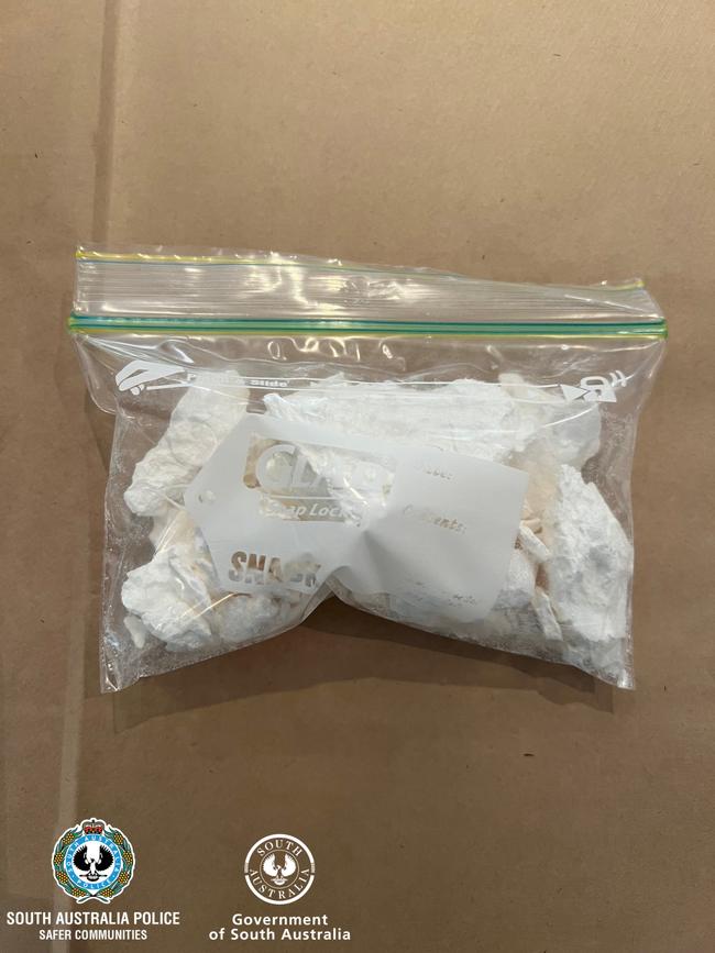 A 37-year-old man was charged with possessing a firearm without a license and trafficking a commercial quantity of a controlled drug. Picture: SA Police