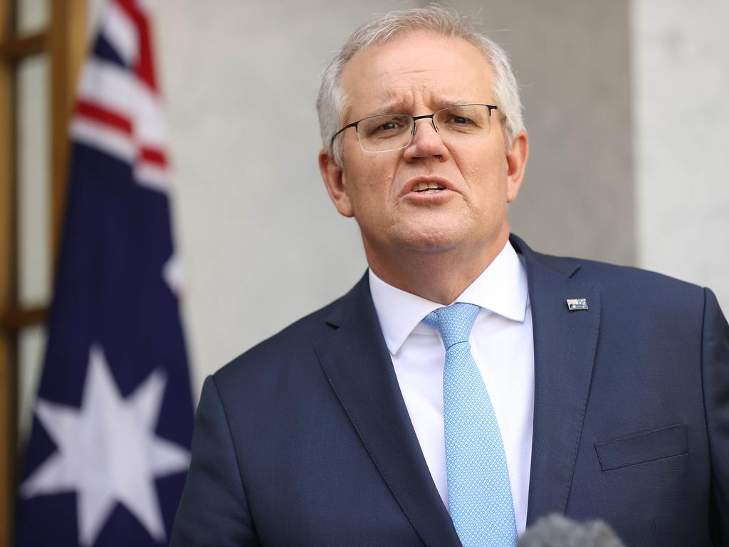 Australian Prime Minister Scott Morrison met with state and territory leaders on Friday. Picture: Newswire/Gary Ramage