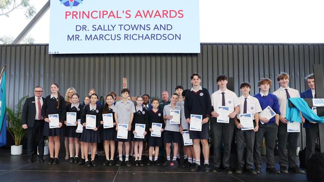 Awards were also handed to all 27 children who were on the bus in recognition of their exemplary behaviour on the day. Picture: Glenn Hampson.