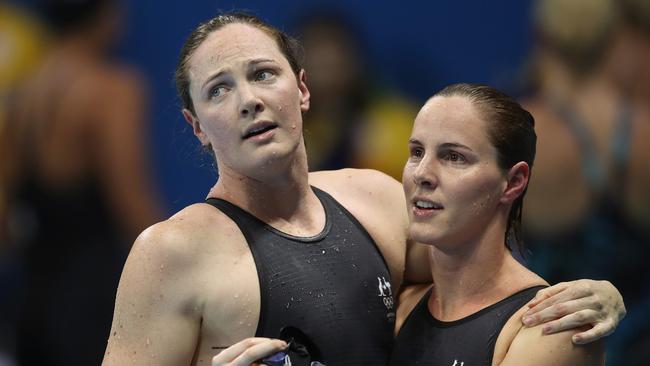 The Campbell sisters failed to fire during their individual events. Picture. Brett Costello