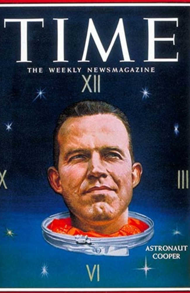 Gordon Cooper on the front page of Time magazine.