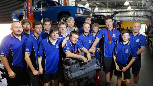 St Edmund's students took part in the local worldskills competition where they perform work on automobiles. Photo: Rob Williams / The Queensland Times