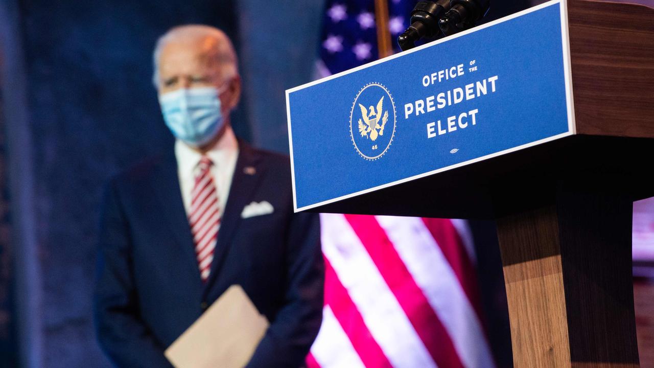 Joe Biden, waiting in the wings for the furore to die down. Picture: Roberto Schmidt/AFP.