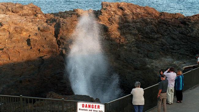 A woman has been rushed to hospital after she was injured at Kiama Blowhole.