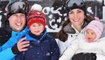 FRENCH ALPS, FRANCE - MARCH 3: (NEWS EDITORIAL USE ONLY. NO COMMERCIAL USE. NO MERCHANDISING) (Alternate crop of #514133584) Catherine, Duchess of Cambridge and Prince William, Duke of Cambridge, with their children, Princess Charlotte and Prince George, enjoy a short private skiing break on March 3, 2016 in the French Alps, France. (Photo by John Stillwell - WPA Pool/Getty Images) (TERMS OF RELEASE - News editorial use only - it being acknowledged that news editorial use includes newspapers, newspaper supplements, editorial websites, books, broadcast news media and magazines, but not (by way of example) calendars or posters.)