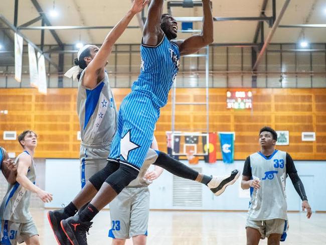 Deola D’Brown had a big game against his former club Essington, finishing with 39 points. Picture: Leslie Robinson Photography