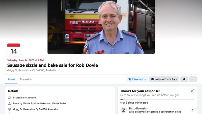 A fundraiser has been organised for Mr Doyle after his house and belongings were destroyed in a blaze on Friday morning. Picture: Supplied.