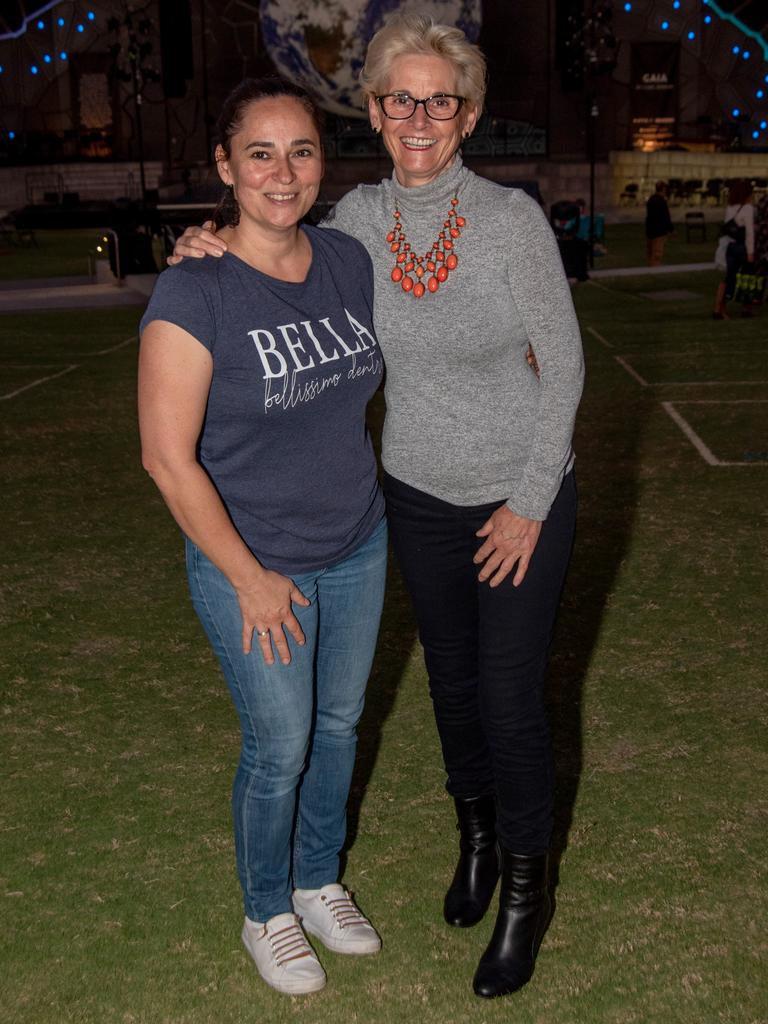 Erika Gargyan and Eszter Nemeth attend the launch of GAIA at HOTA. Picture: Andrew Meadowcroft.