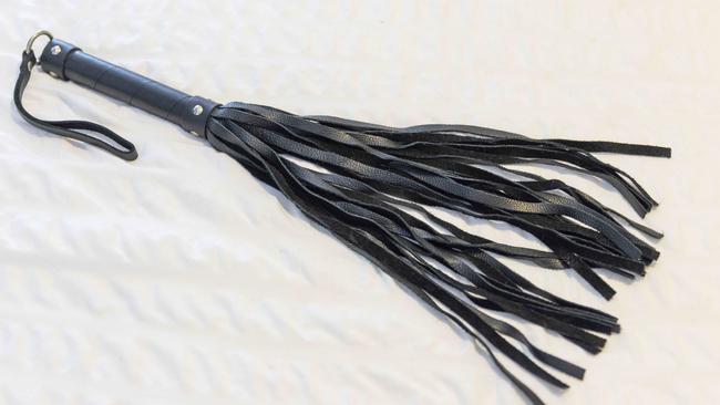 A flogger used by “Monique”. Picture: Mark Cranitch