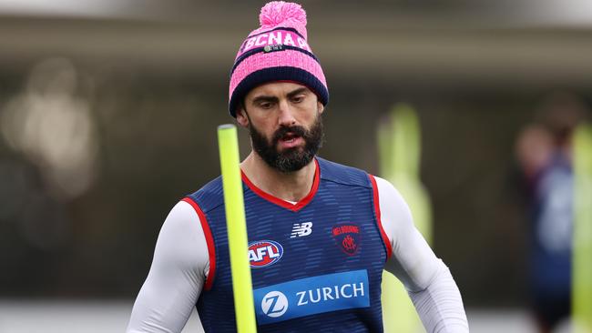 The Melbourne experiment with Brodie Grundy hasn’t worked out. Picture: Michael Klein.