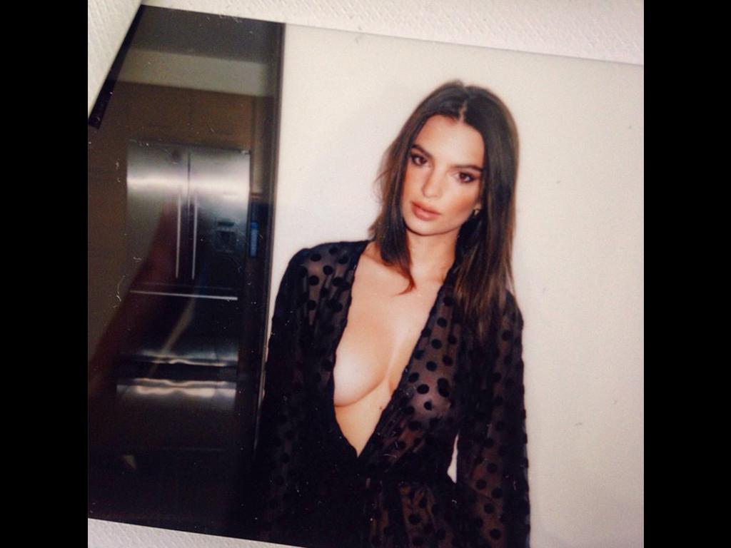 Model Emily Ratajkowski posts, "robe getting ready time" Picture: Instagram