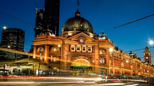 We're for Victoria. Flinders Street Station. Picture Jay Town