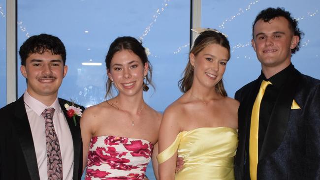 Callum, Georgina, Millie and Lucas at the Caloundra City Private School formal 2024.