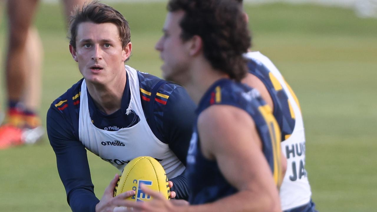 Matt Crouch at Crows training on Friday. Picture: David Mariuz