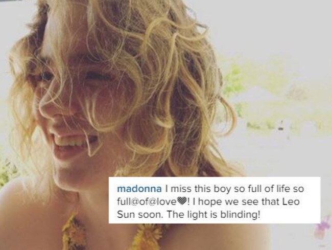 Madonna has issued pleas to her son via social media.