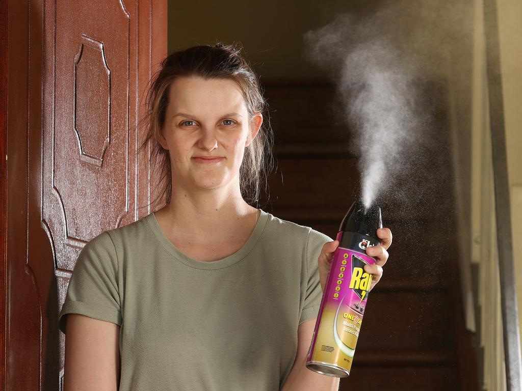 The young mother sprayed one of Luu’s alleged co-offenders in the face with a can of bug spray. Picture: Liam Kidston