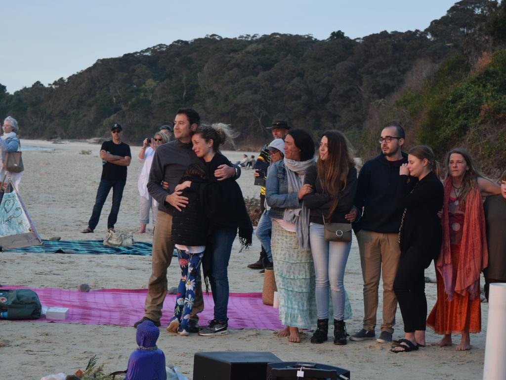 More than 200 people light a candle for missing backpacker Theo Hayez.
