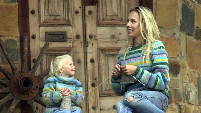 Living the dream? Former Vogue journalist Amanda Ducker, pictured in 2001, region-hopped for years with daughter Zia, now aged 23, before landing in Nundle in northern NSW moving to Hobart. Picture: ROBERT MCKELL