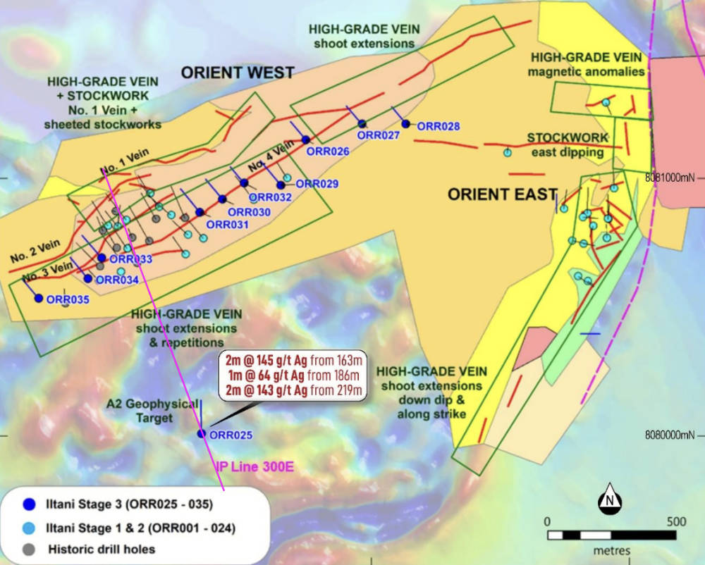 Drilling at Orient West. Pic: Iltani Resources