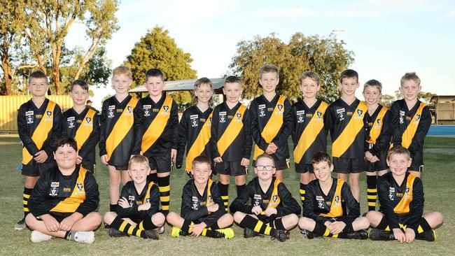 Grovedale Harmes under-9 football team. Picture: Alison Wynd