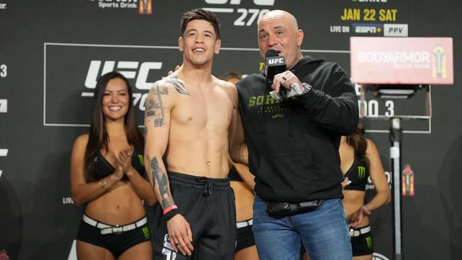 Rogan at a UFC cage-fight event in January. Picture: ZUMA Press, Inc./Alamy Live News