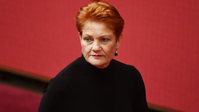 One Nation leader Pauline Hanson. Picture: AAP