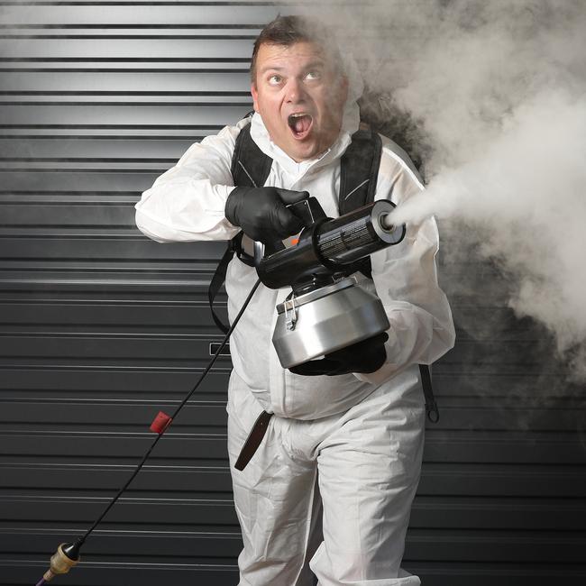 Modern day Ghostbuster Martijn Van Lith who specialises in forensic and trauma cleaning. Picture: Annette Dew