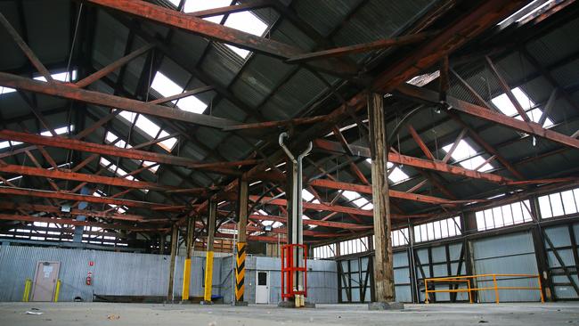 Goods shed at Macquarie Point. Picture: Sam Rosewarne