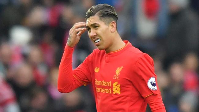 Liverpool's Brazilian midfielder Roberto Firmino.