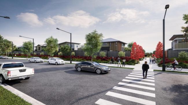 An artist's impression of what a proposed housing estate in Werrington could look like. Picture: Supplied