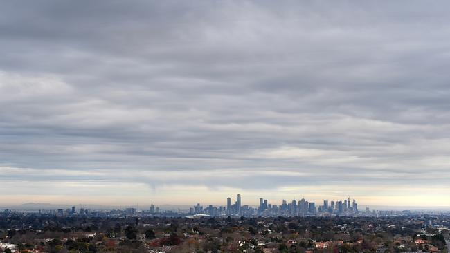 The view from the top of the Whitehorse Towers, looking out to the Melbourne CBD. Picture: Nicole Garmston