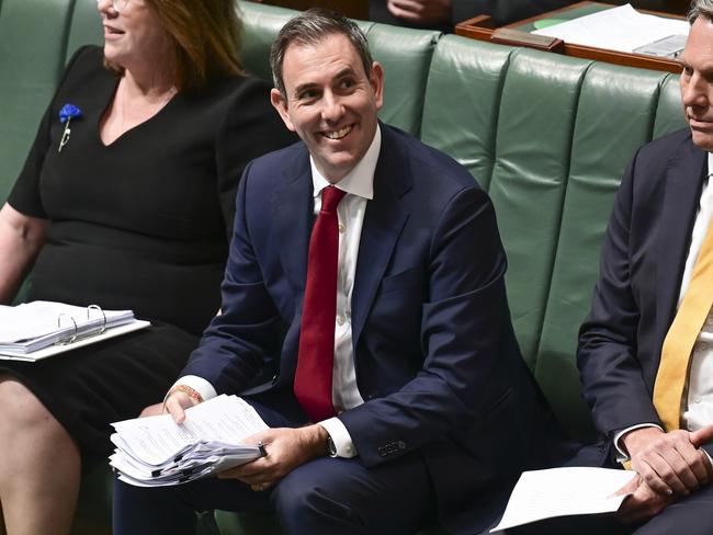 CANBERRA, AUSTRALIA, NewsWire Photos. JUNE 21, 2023: Treasurer Jim Chalmers during Question Time at Parliament House in Canberra. Picture: NCA NewsWire / Martin Ollman