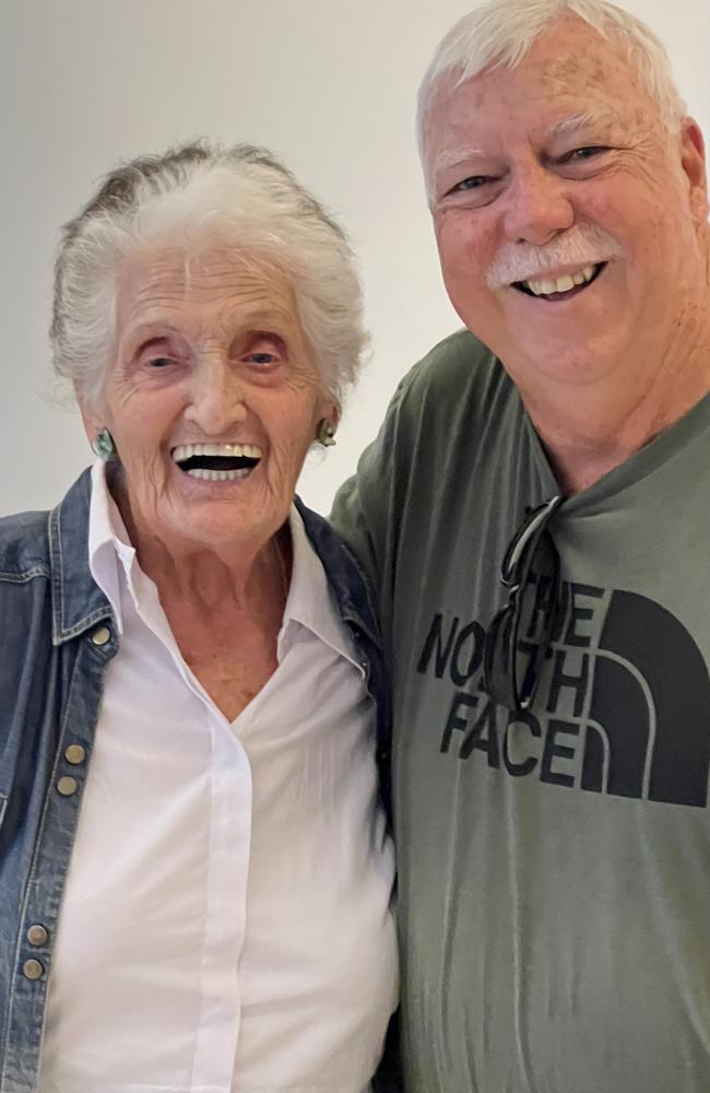 Berthe Badehi meets up with Sunshine Coast man Steve Groom in Jerusalem after telling of surviving the Holocaust.