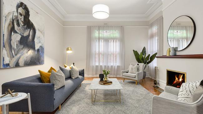 The St Kilda house oozes period charm.