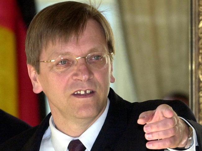 EU boss Guy Verhofstadt. Picture: AFP