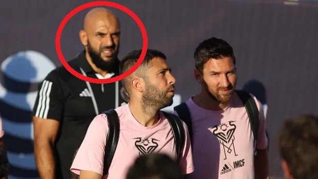 Scary figure that follows Messi