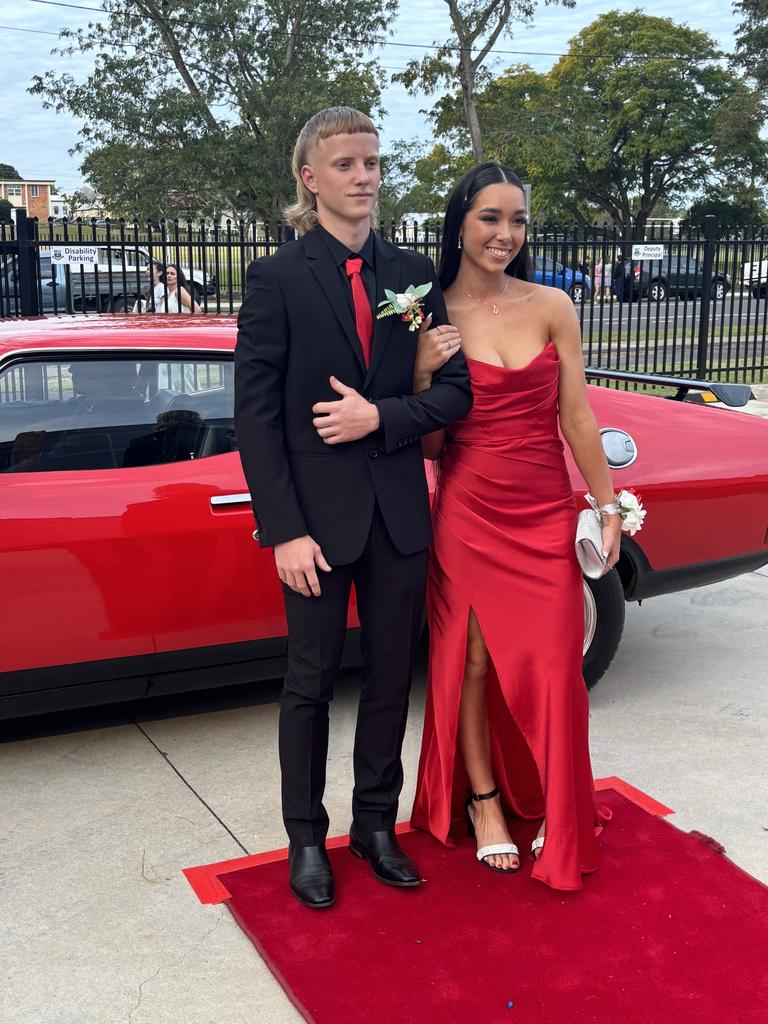 Students arrive at Maryborough State High School's formal.