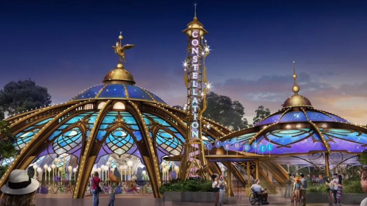 The Constellation Carousel will be in the middle of the first land. Picture: Universal Destinations &amp; Experiences