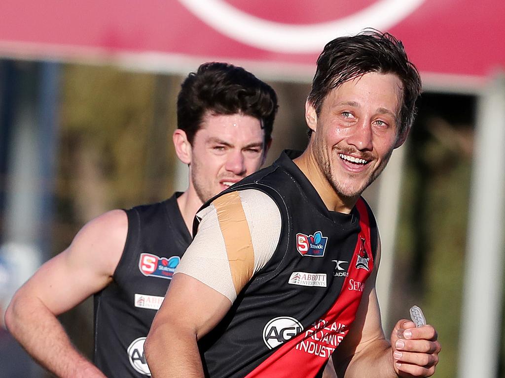 Former West Adelaide midfielder Kaine Stevens has been linked to Southern Districts. Picture: Sarah Reed.