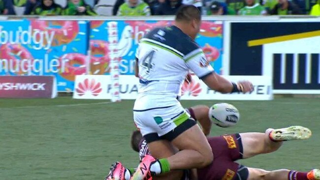 Joey Leilua has been charged for dropping his knees into Reuben Garrick.