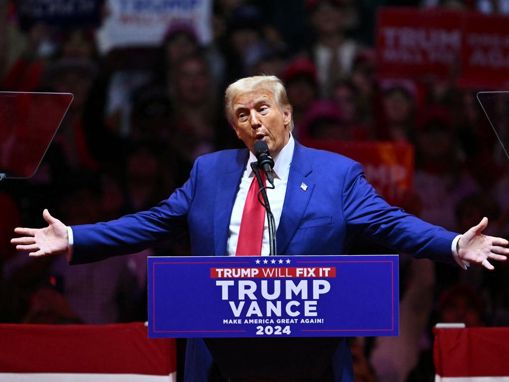 Mr Holt was asked to leave for wearing a Donald Trump hat. Picture: Angela Weiss / AFP