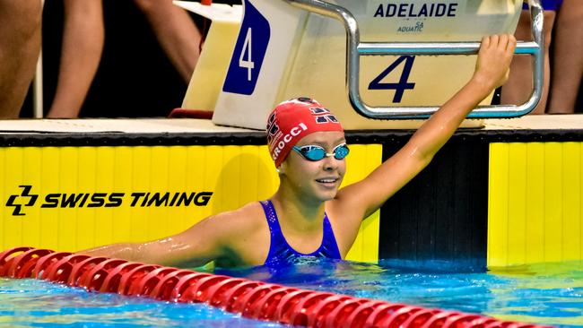 At 15, swimmer Clara Carrocci has been identified as talent to watch. Picture: Supplied