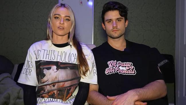 Tash Peterson and her boyfriend Jack Higgs have been banned from the venue. Picture: Facebook