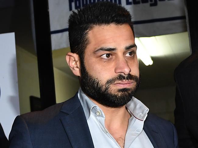 Former AFL diversity manager Ali Fahour was suspended for 14 weeks, resulting in a life ban and then investigated by police after a cowardly suburban football attack. Picture: AAP