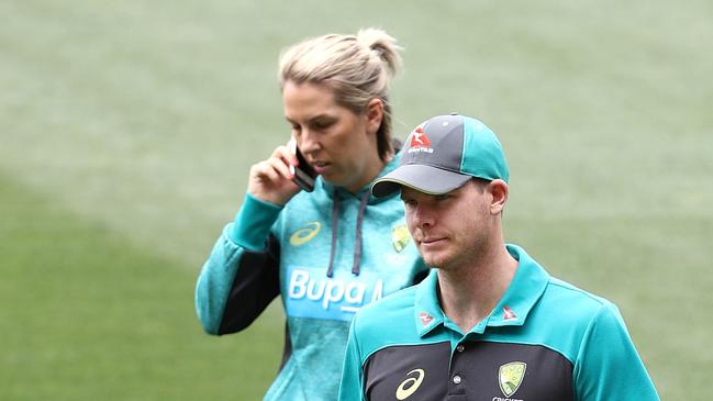 Kate Hutchison managed the media for Cricket Australia through the Sandpapergate scandal in South Africa. Picture: Ryan Pierse/Getty Images