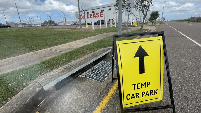 A temporary overflow car park opened up on Mustang Ct to ease pressure on airport parking during the busy summer months.