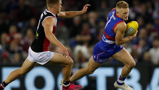 Adam Treloar of the Bulldogs may not play again this season. (Photo by Michael Willson/AFL Photos via Getty Images)