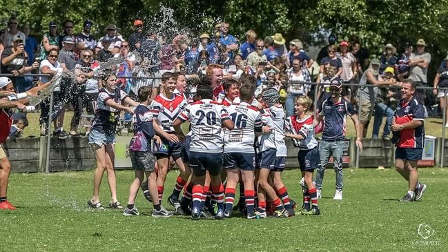 The Brighton Roosters celebrate another win. Pic courtesy of Katabatic